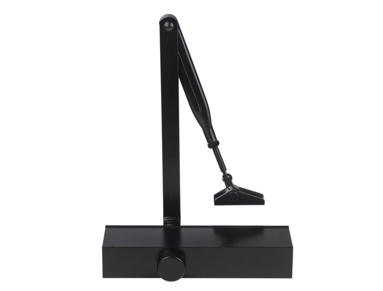 Durvju aizvērējs ar vērējroku Valnes (VALT72), melnā krāsā